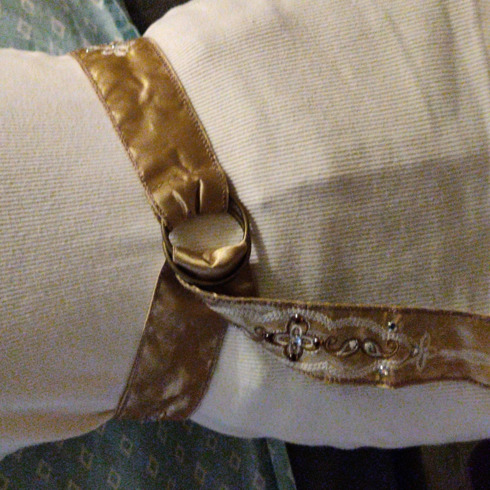embroidered Double O ring Fabric Cloth belt